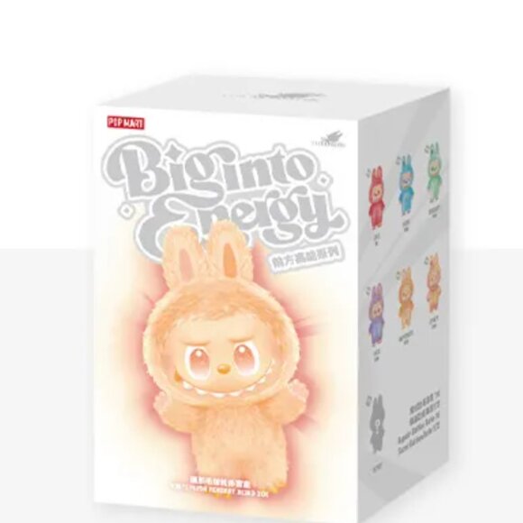 Authentic Pop Mart Monsters Big Into Energy Labubu Plush Pendant Serenity SEALED - Picture 6 of 11